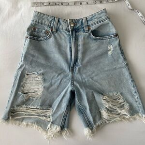Distressed Denim Women's Shorts